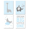 Load image into Gallery viewer, Blue Cloud Nursery Canvas Posters