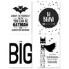 Load image into Gallery viewer, Be Brave Batman Nursery Canvas Posters