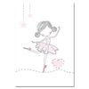 Ballet Dance Girl Nursery Canvas Posters