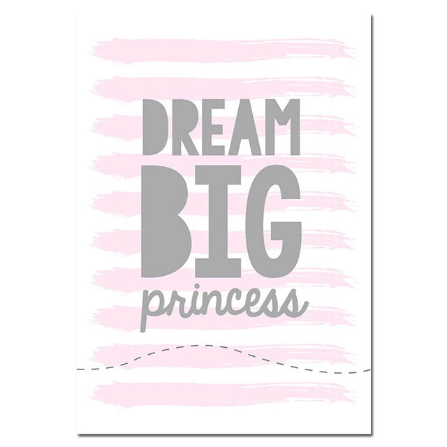 Ballet Dance Girl Nursery Canvas Posters