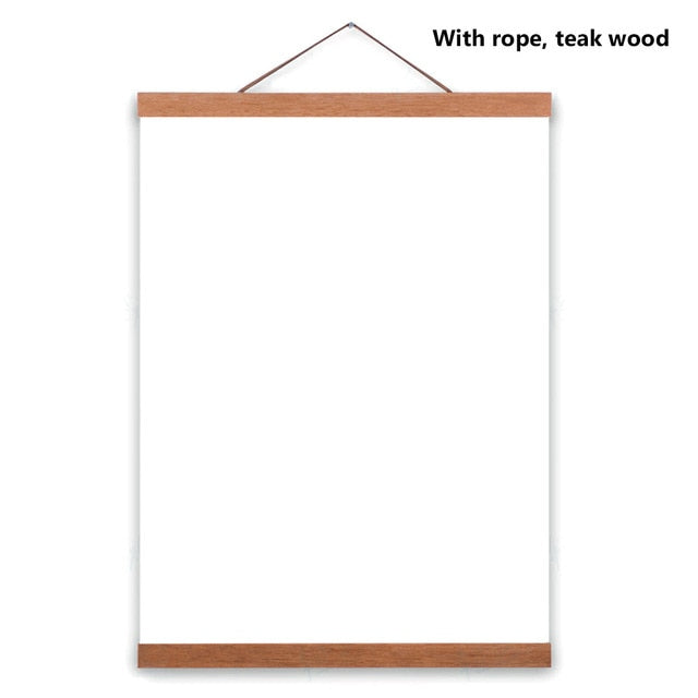 Wooden Poster Hanger Frame