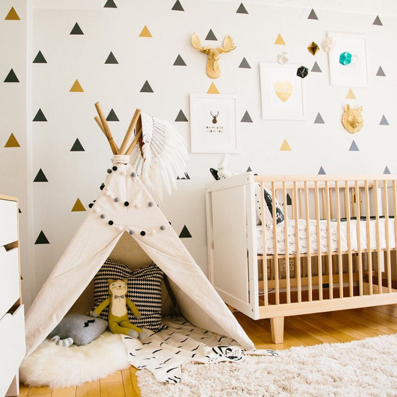 Triangles Pattern Wall Stickers