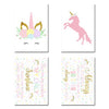 Pink Unicorn Nursery Canvas Posters