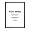 Nature Solid Wooden Frame - Black