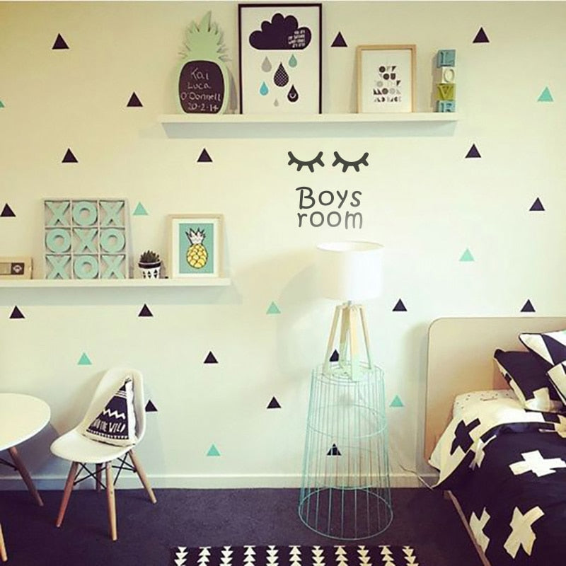 Eyelash Girl / Boys Nursery Wall Stickers