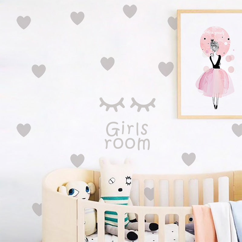 Eyelash Girl / Boys Nursery Wall Stickers