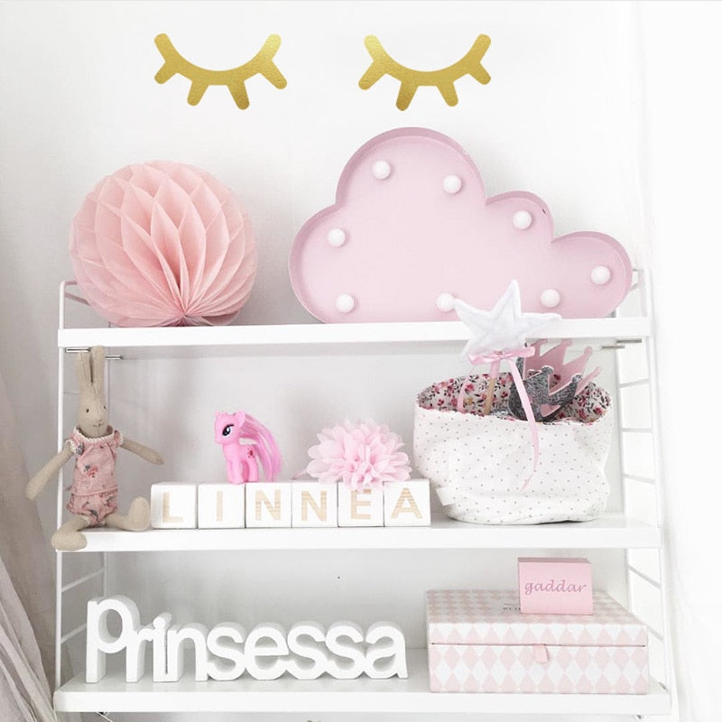 Eyelash Nursery Wall Stickers