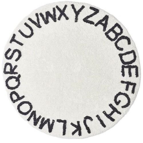 Round Rug Circle ABC Alphabet